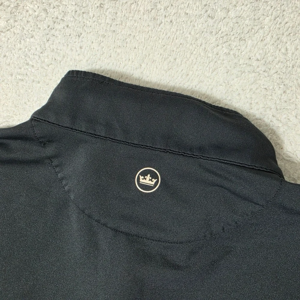 University of Richmond Peter Millar Crown 1/4 Zip Pullover Mens XL Black Stretch